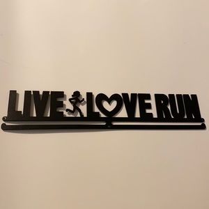 Live love run metal medal holder